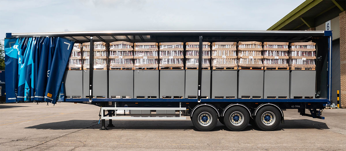 Truck with Pallet Porter system